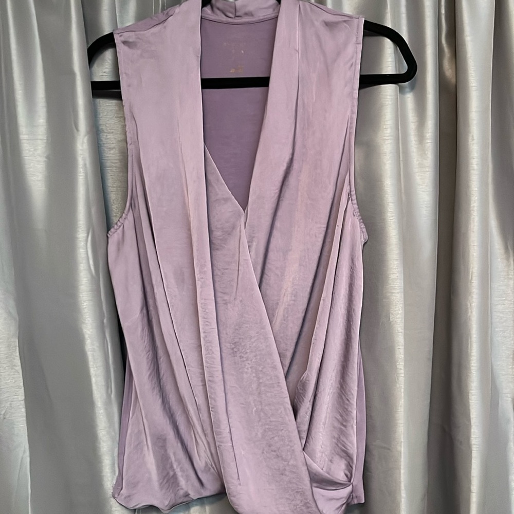 Lilac v-neck blouse